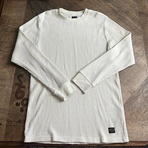 Men’s RVCA long sleeve waffle knit shirt